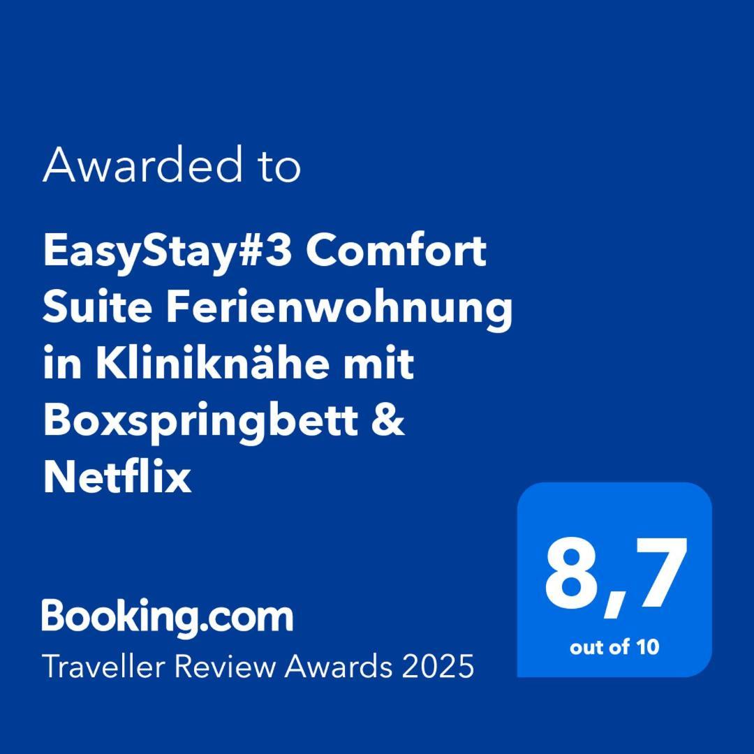 Easystay#3 Comfort Suite Ferienwohnung In Kliniknaehe Mit Boxspringbett & Netflix Bad Oeynhausen Dış mekan fotoğraf